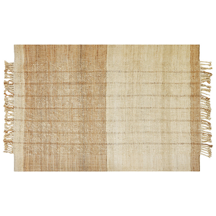 Highland Dunes Lytell HandKnotted Jute Beige Rug Wayfair.co.uk